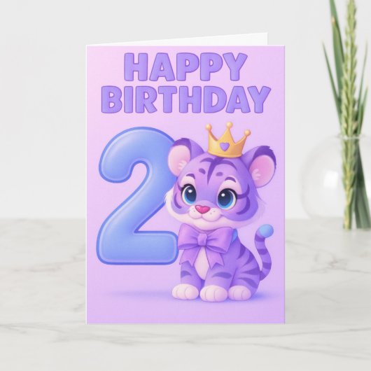 Happy 2. Geburtstagskarte Karte (Vorderseite)