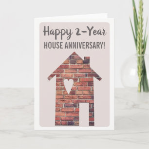 Happy 2-Jahres-Hausmannskarte Karte