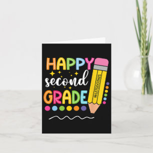Happy 2. Klasse ersten Tag der Schule zurück bis w Karte