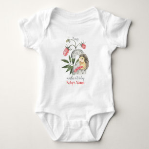 Happy "2" Monate Alte Wälder Themenwelt Igel Baby Strampler