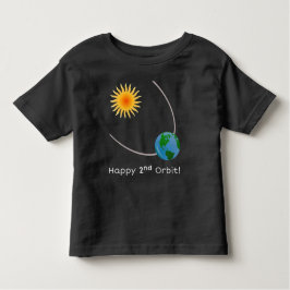 Happy 2. Orbit Space Geburtstags-Shirt Kleinkind T-shirt