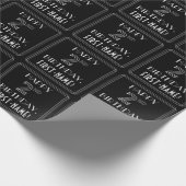 HAPPY 2ND BIRTHDAY; Art Deco Style w/ Custom Name Geschenkpapier (Ecke)