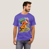 Happy 2nd Birthday Boys Comic Style superpower Sup T-Shirt (Vorne ganz)