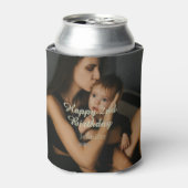 Happy 2nd birthday kids baby mother yellow gray na dosenkühler (Kanne Vorderseite)