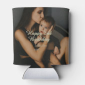 Happy 2nd birthday kids baby mother yellow gray na dosenkühler (Rückseite)