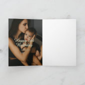 Happy 2nd birthday kids baby mother yellow gray na karte (Innenseite)