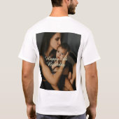 Happy 2nd birthday kids baby mother yellow gray na T-Shirt (Rückseite)