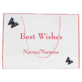 Happy 30. Geburtstag Design Große Geschenktasche Große Geschenktüte (Rückseite)