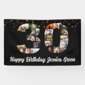 Happy 30. Geburtstag Foto Collage Jubiläum Banner (Horizontal)