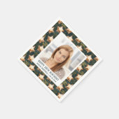 Happy 30. Geburtstag Foto Glam Star Balloons Serviette (Ecke)