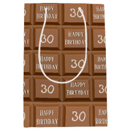 Happy 30. Geburtstag Schokolade Candy Bar Mittlere Geschenktüte