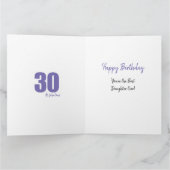 Happy 30. Geburtstag Tochter Nr. 30 Foto Collage Karte (Innenseite)