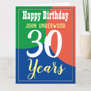 Happy 30. Geburtstagskarte Karte