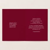 Happy 30 Jahre Jubiläum Luxus Folienkarte (Innenseite)