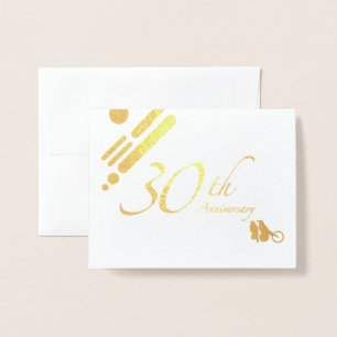 Happy 30. Jubiläum Mod Birds Folienkarte