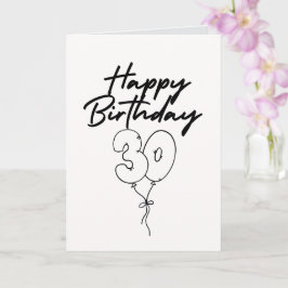 Happy 30th Birthday Celebration Karte