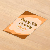 Happy 30th birthday rustic wooden Halloween fall b Acryleinladungen (Ablage )