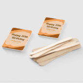 Happy 30th birthday rustic wooden Halloween fall b Fächer (Non-assembled)