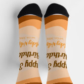 Happy 30th birthday rustic wooden Halloween fall b Socken (Oben)