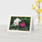 Happy 35. Geburtstag Anpassbar mit Rose Karte (Gelbe Blume)