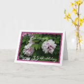 Happy 35. Geburtstag individuell anpassbar mit Peo Karte (Gelbe Blume)