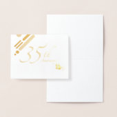 Happy 35-jähriges Mod Birds Folienkarte (Anzeige)