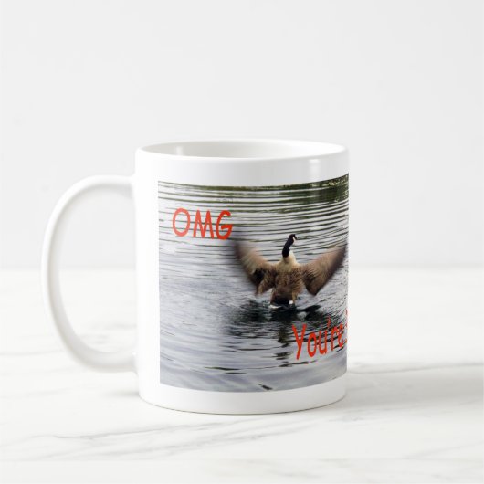 Happy 39. Geburtstag Gänseflattern Kaffeetasse (Links)