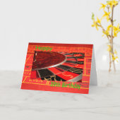 Happy 39th Birthday Roulette Wheel Karte (Gelbe Blume)