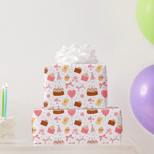 Happy 3. Geburtstagsfeier  Geschenkpapier (Partygeschenke)