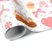 Happy 3. Geburtstagsfeier  Geschenkpapier (Rolleneckpunkt)
