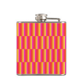 HAppy 3d Rainbow Tiles Pattern Flachmann (Rückseite)