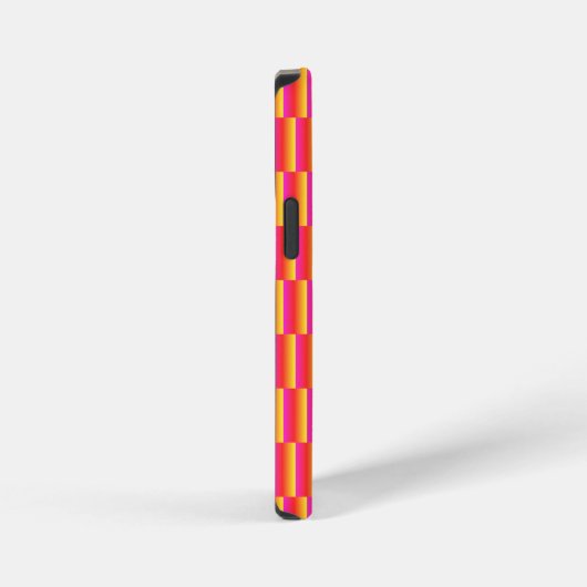 Happy 3D Rainbow Tiles Pattern iPhone Hülle (Rechte Seite)