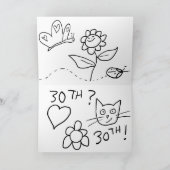 Happy 3oth Birthday to Daughter Karte (Innenseite)