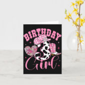 Happy 3rd Birthday Girl Outfit Rodeo Western Cowgi Karte (Gelbe Blume)