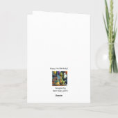 Happy 3rd Birthday Grandson, Dino, Personalized  Karte (Rückseite)