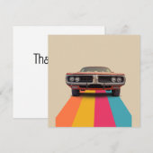 Happy 40. Geburtstag individualisierbares Vintages Einladung (Vorne/Hinten)