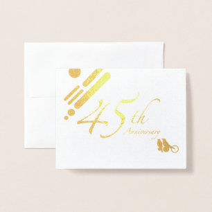 Happy 45-jähriges Mod Birds Folienkarte