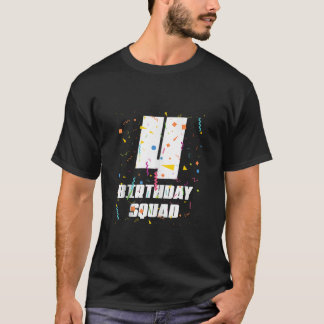 Happy 4. Geburtstag Squad Happy 4 Jahre alt Geburt T-Shirt