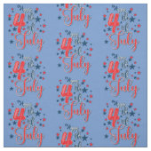 Happy 4. Juli Red White Blue Stoff (Muster)