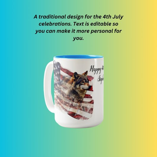 Happy 4. Juli Stephen Zweifarbige Tasse