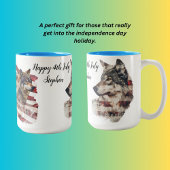 Happy 4. Juli Stephen Zweifarbige Tasse