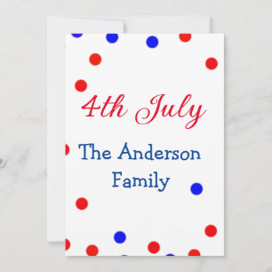 Happy 4. Juli Unabhängigkeitstag hinzufügen Famili Feiertagskarte