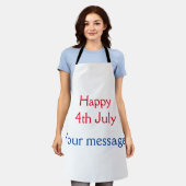 Happy 4. Juli Unabhängigkeitstag hinzufügen Namens Schürze (Getragen)