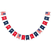 Happy 4. Juli US-Flagge Banner Party Flags (Alle)