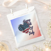 Happy 4. Juli USA Flag Herz Geschenktütchen (Ausgeschnitten)