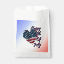 Happy 4. Juli USA Flag Herz