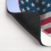 Happy 4. Juli USA Flag Herz Mousepad (Ecke)