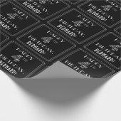 HAPPY 4TH BIRTHDAY; Art Deco Style w/ Custom Name Geschenkpapier (Ecke)