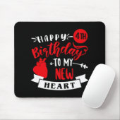 Happy 4th Birthday To My New Heart, Transplant Ann Mousepad (Mit Mouse)