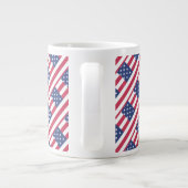 Happy 4th July Independence Day Jumbo-Tasse (Rückseite)